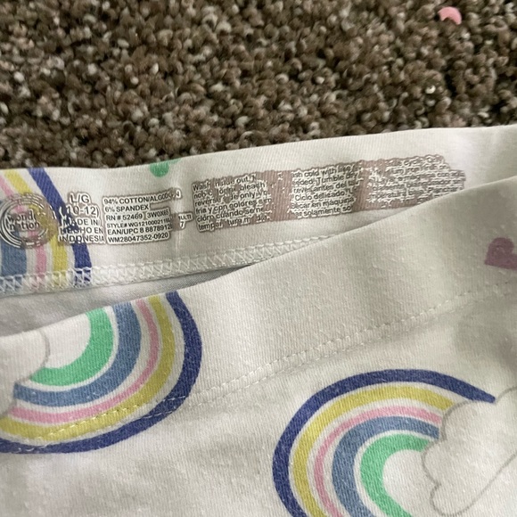 wonder nation, size 10/12, white and rainbow - Picture 3 of 3